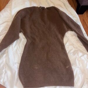 ZARA Brown Knit Sweater Dress – Size S (EUR S, USA S, MEX 26)